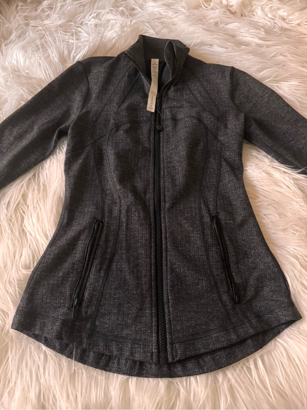 lululemon athletica Charcoal Heather Full-Zip Utility Jacket
